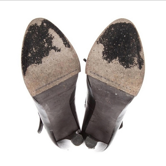 Alexander Wang Black Leather Monique Platform Booties Size 37.5 (7.5) - Picture 6 of 9